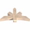 Ekena Millwork Alberta Smooth Timber Gable Bracket, Douglas Fir, 48"W x 28"H x 5 1/2"D x 5 1/2"F, 14/12 Pitch GBW048X28X0606ALB00SDF - alternate 5
